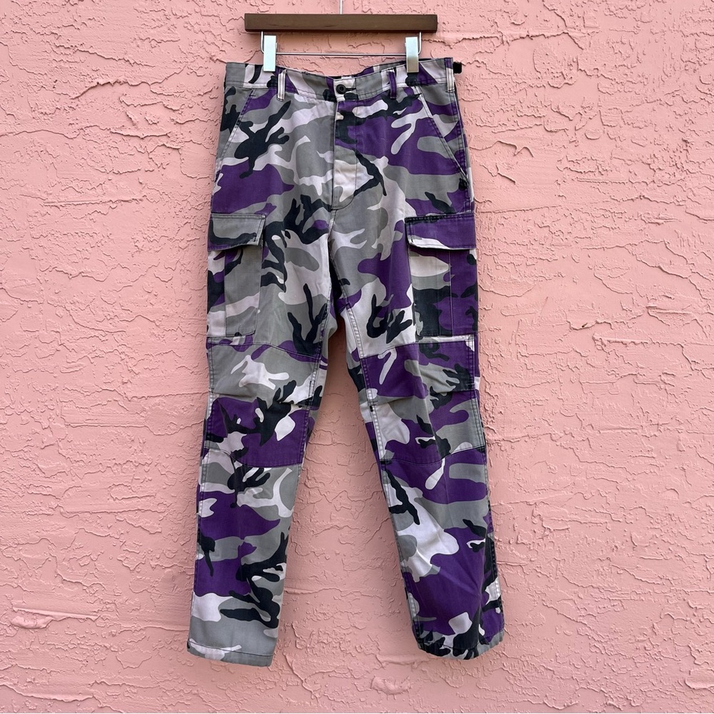 Rothco B.D.U. Camo Pants Purple Camouflage Cargo Military